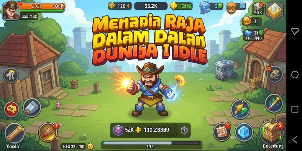 Screenshot gameplay 5ZK menunjukkan kesenangan yang santai dalam mengatur sumber daya.