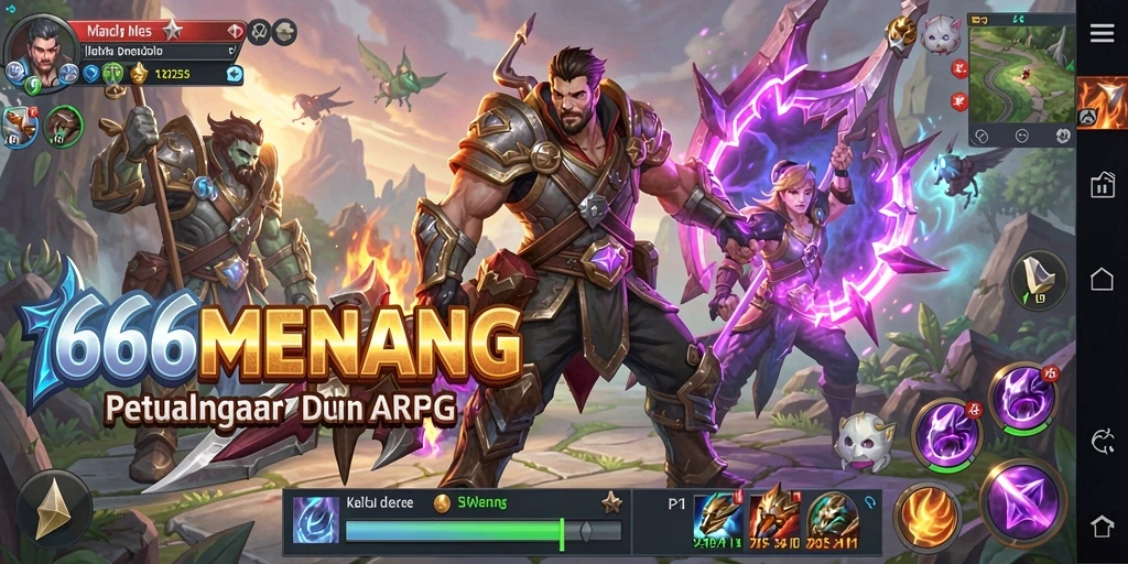 Tampilan gameplay menakjubkan dari 666MENANG yang penuh aksi.