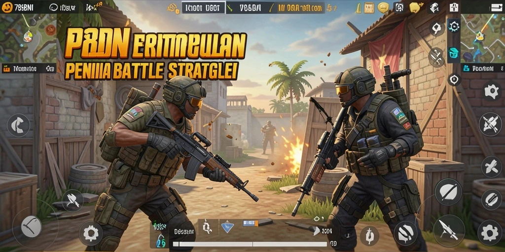 Screenshot 789BNI menampilkan intensnya pertarungan di arena Battle Royale.