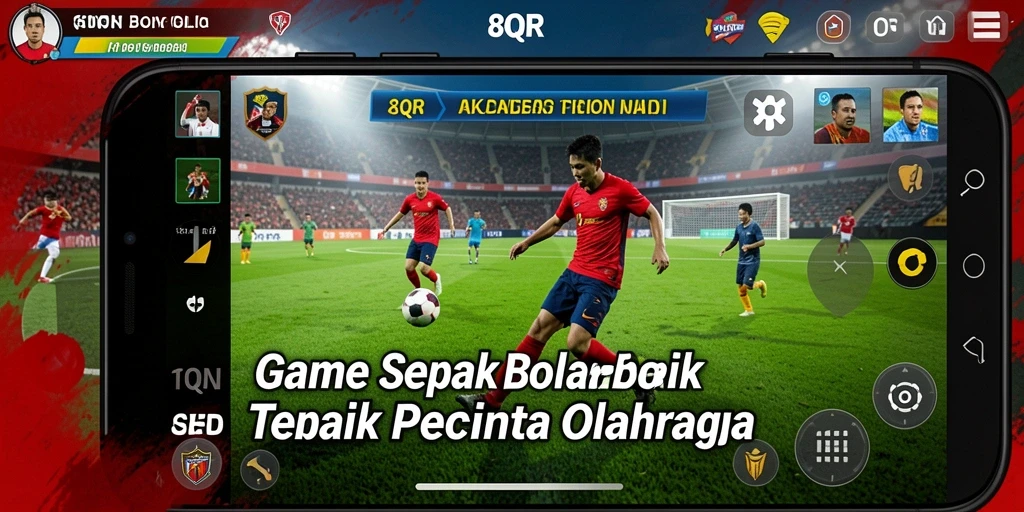 Screenshot dari gameplay seru 8QR menunjukkan aksi mendebarkan di lapangan.