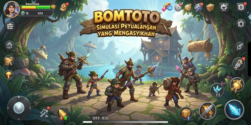 Tangkapan layar utama BOMTOTO menampilkan pengalaman gameplay yang imersif dan mendebarkan.