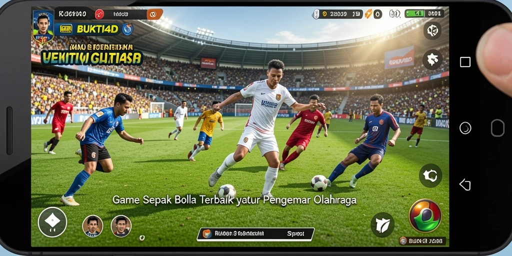 Tampilan gameplay BUKTI4D dengan aksi sepak bola yang mendebarkan.