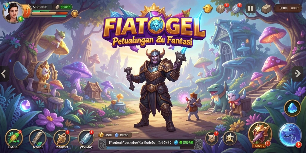 Tampilkan gameplay seru dalam petualangan FIATOGEL.