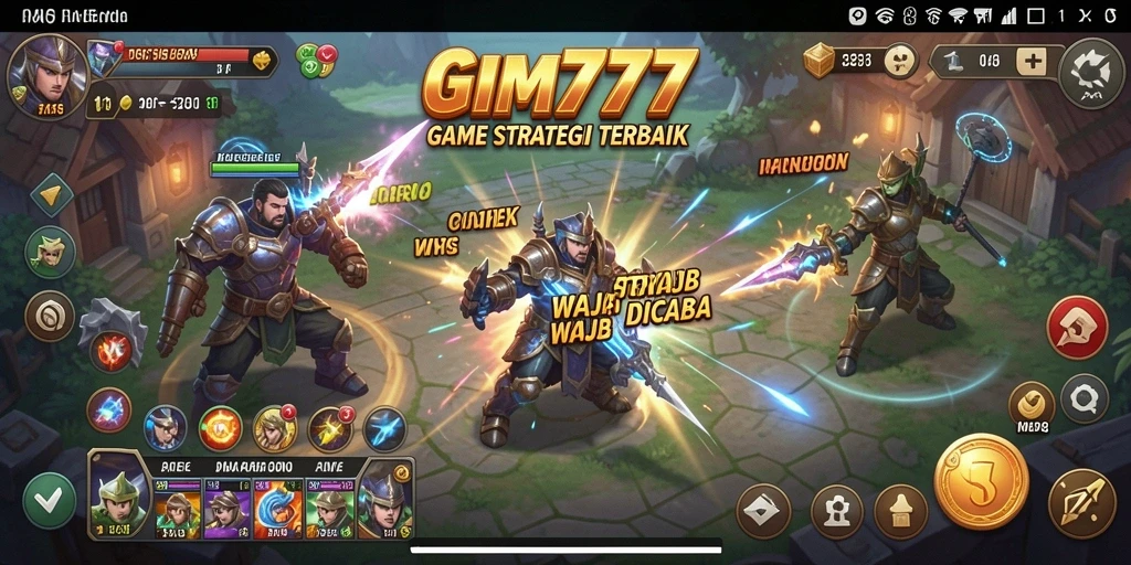 Tampilan gameplay GIM777 dengan strategi yang intens.