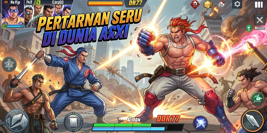 Tampilan gameplay seru dari IDR77 dengan aksi mendebarkan.