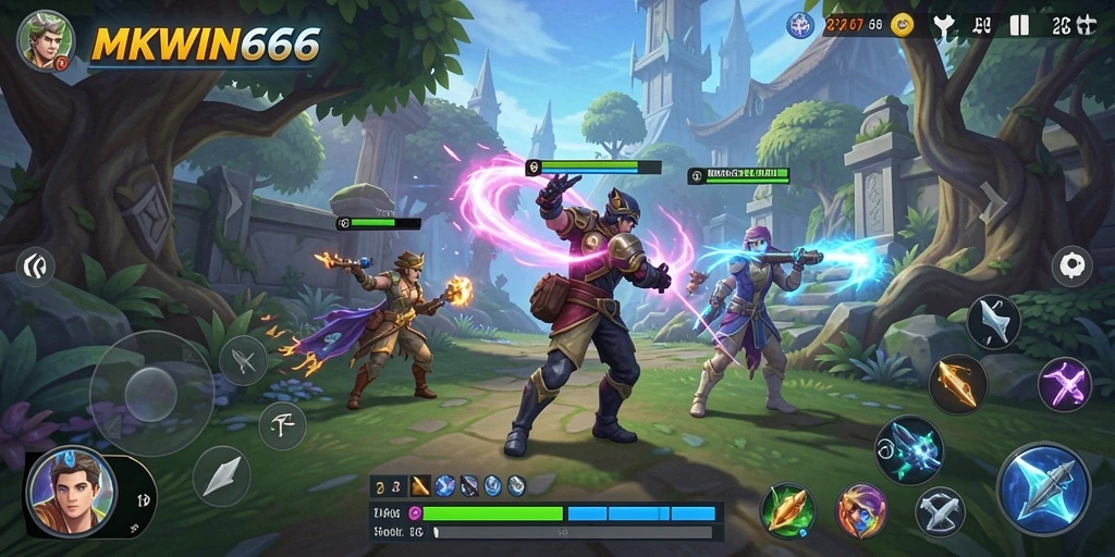 Tampilan gameplay interaktif dan menarik di MKWIN666.