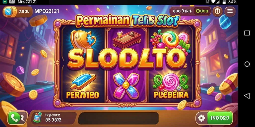 Gambar menampilkan gameplay seru di MPO2121 dengan gulungan berputar.