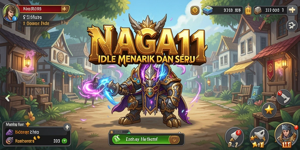 Tampilan gameplay NAGA11 yang menampilkan pertarungan naga yang seru.