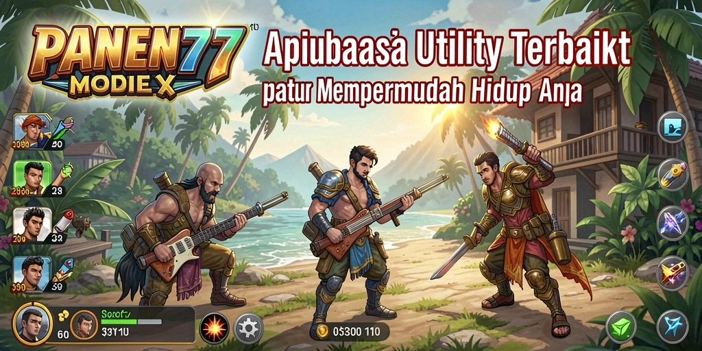 Tampilan antarmuka utama PANEN77 dengan fitur pengingat dan kalender.
