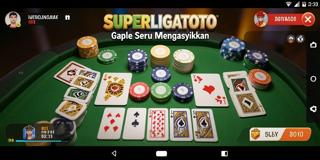 Tampilan gameplay seru dari SUPERLIGATOTO yang menyenangkan.