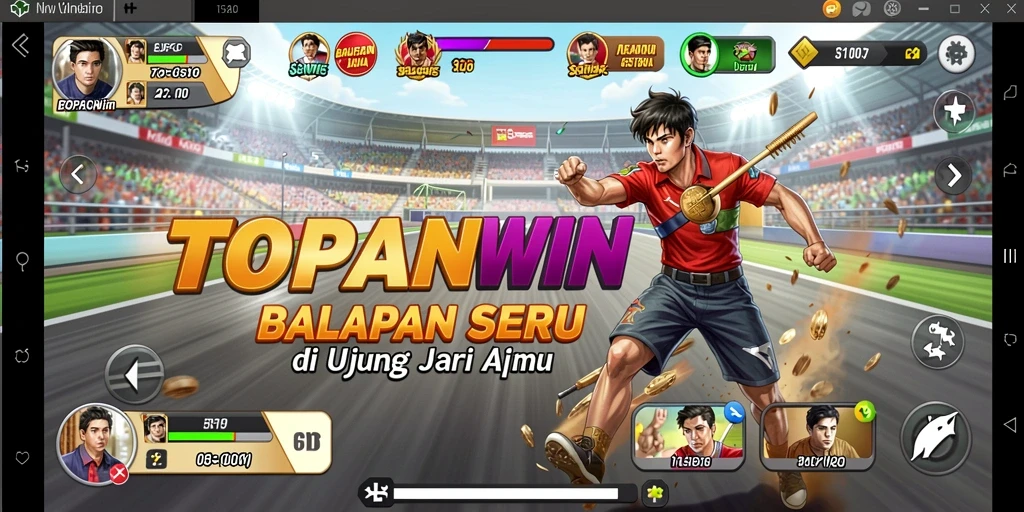 Gameplay seru dalam balapan mobil di TOPANWIN.